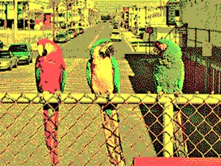 320&nbsp;×&nbsp;200 in 4 colors palette 0