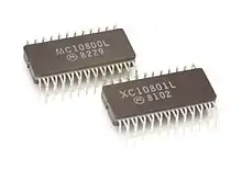 two member of the Motorola MC10800 family in ceramic QIP-48