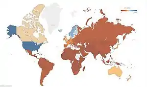 List of countries by IPv4 address allocation per 1000 population