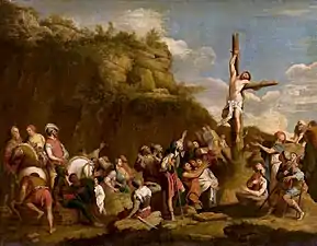 Crucifixion of Polyclitus (1650s), oil on canvs, 108 x 139&nbsp;cm., National Museum, Warsaw